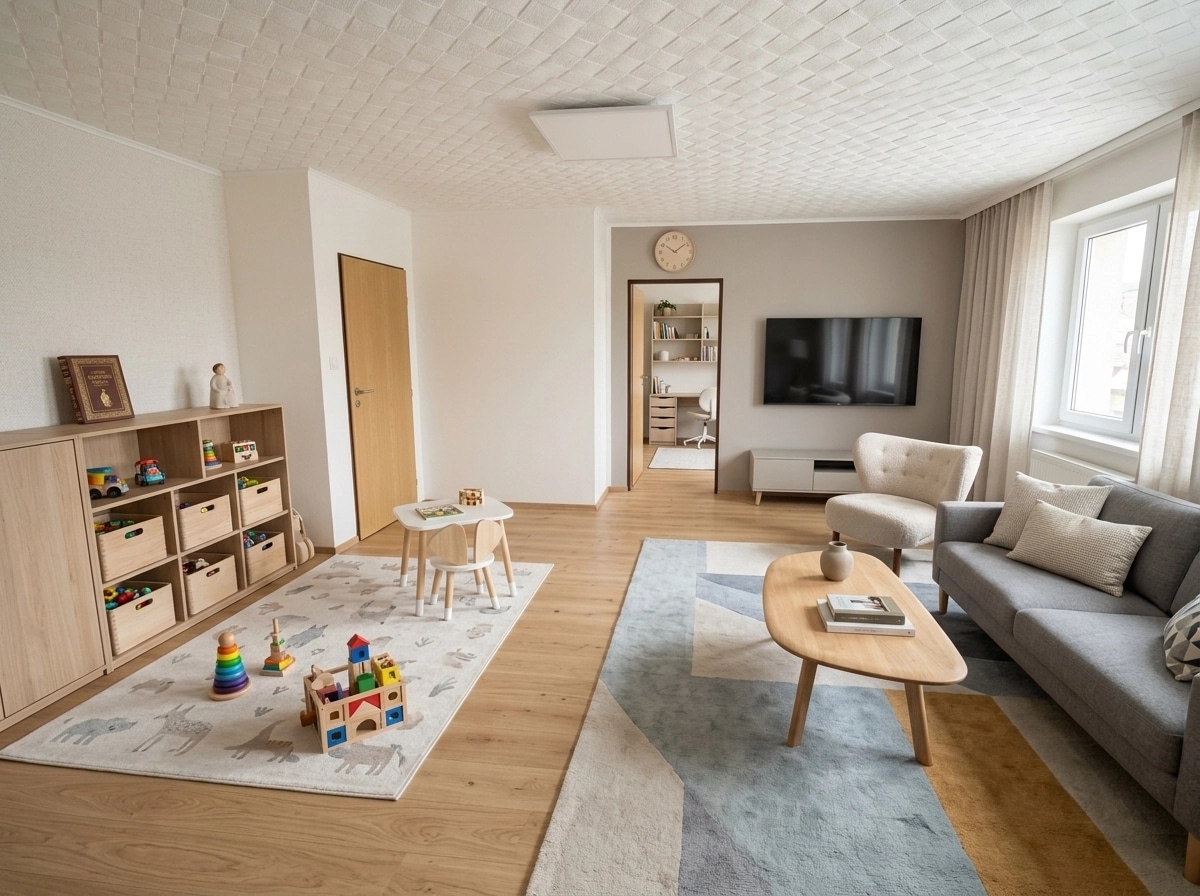 Interior design in Scandinavian style — Living Room by GenRoom AI