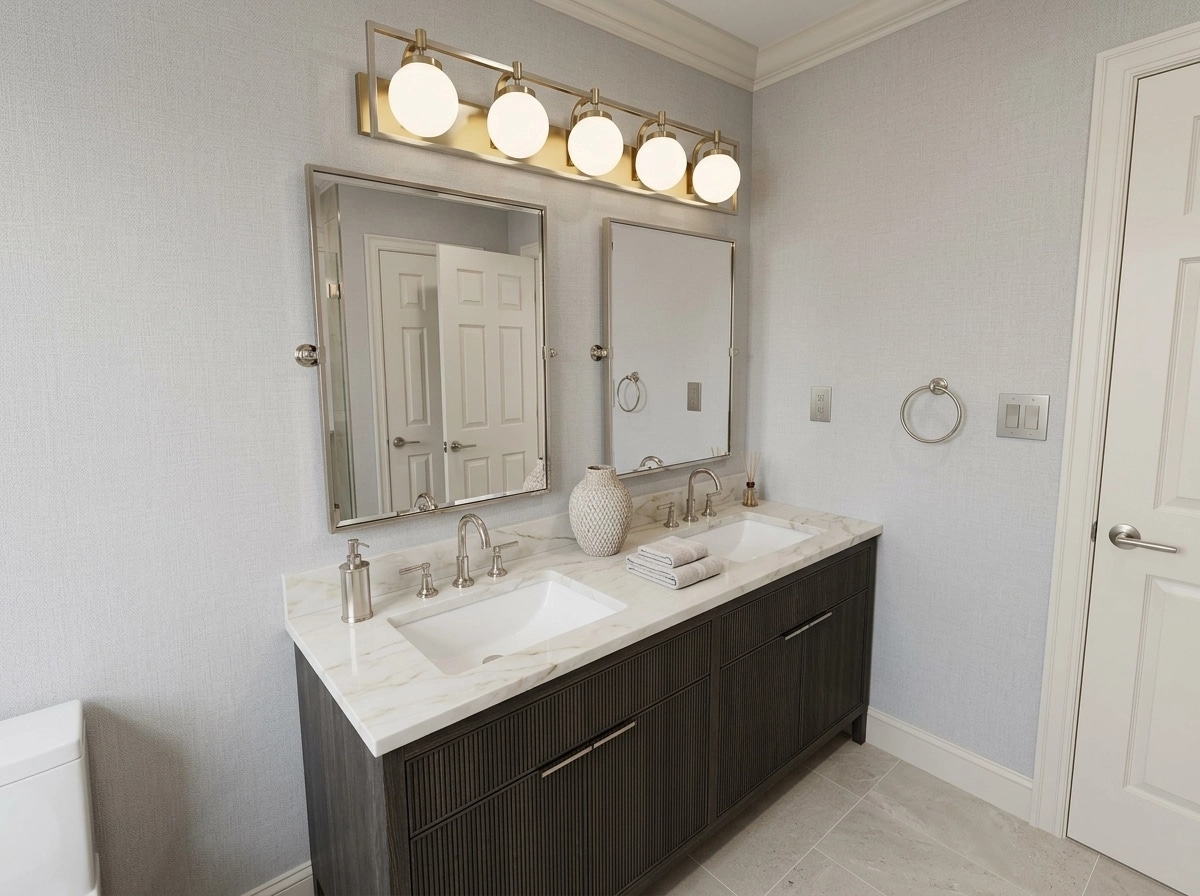 Bathroom interior in Transitional style — photo by GenRoom AI