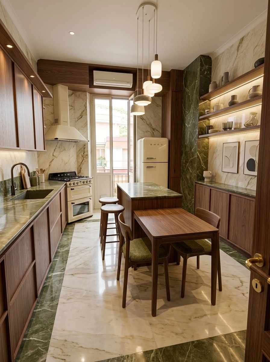 Kitchen interior in Contemporary style — photo by GenRoom AI