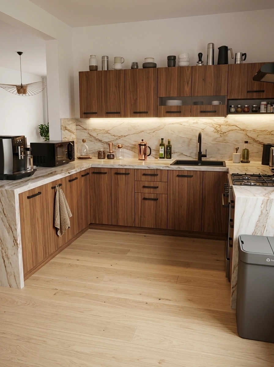 Kitchen interior in Contemporary style — photo by GenRoom AI