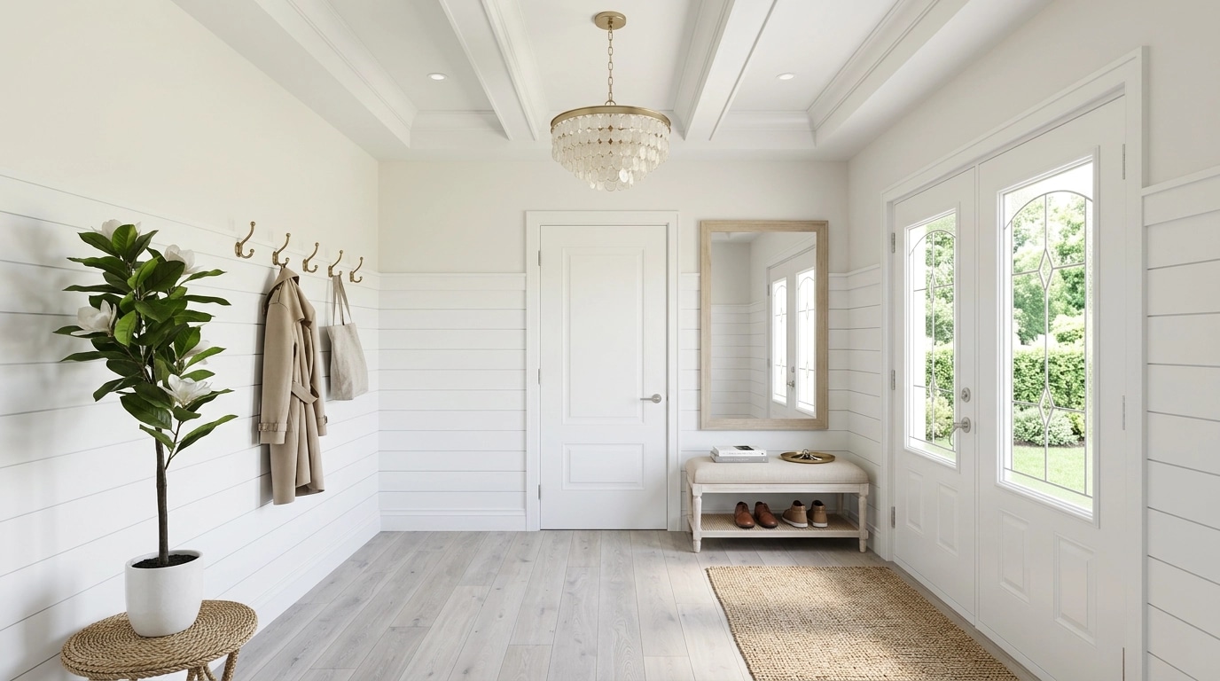 Interior design in Coastal / Hamptons style — Hallway by GenRoom AI