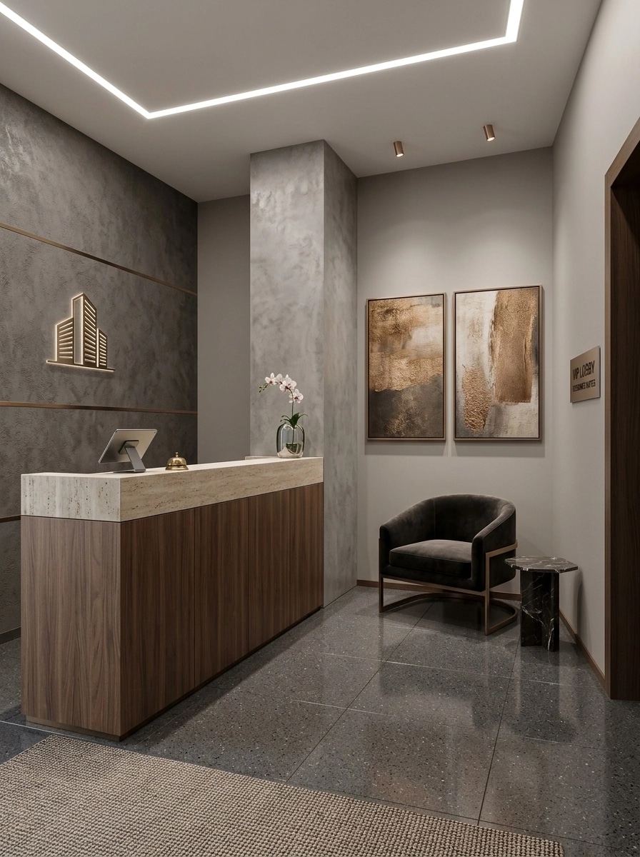 Interior design in Contemporary style — lobby by GenRoom AI