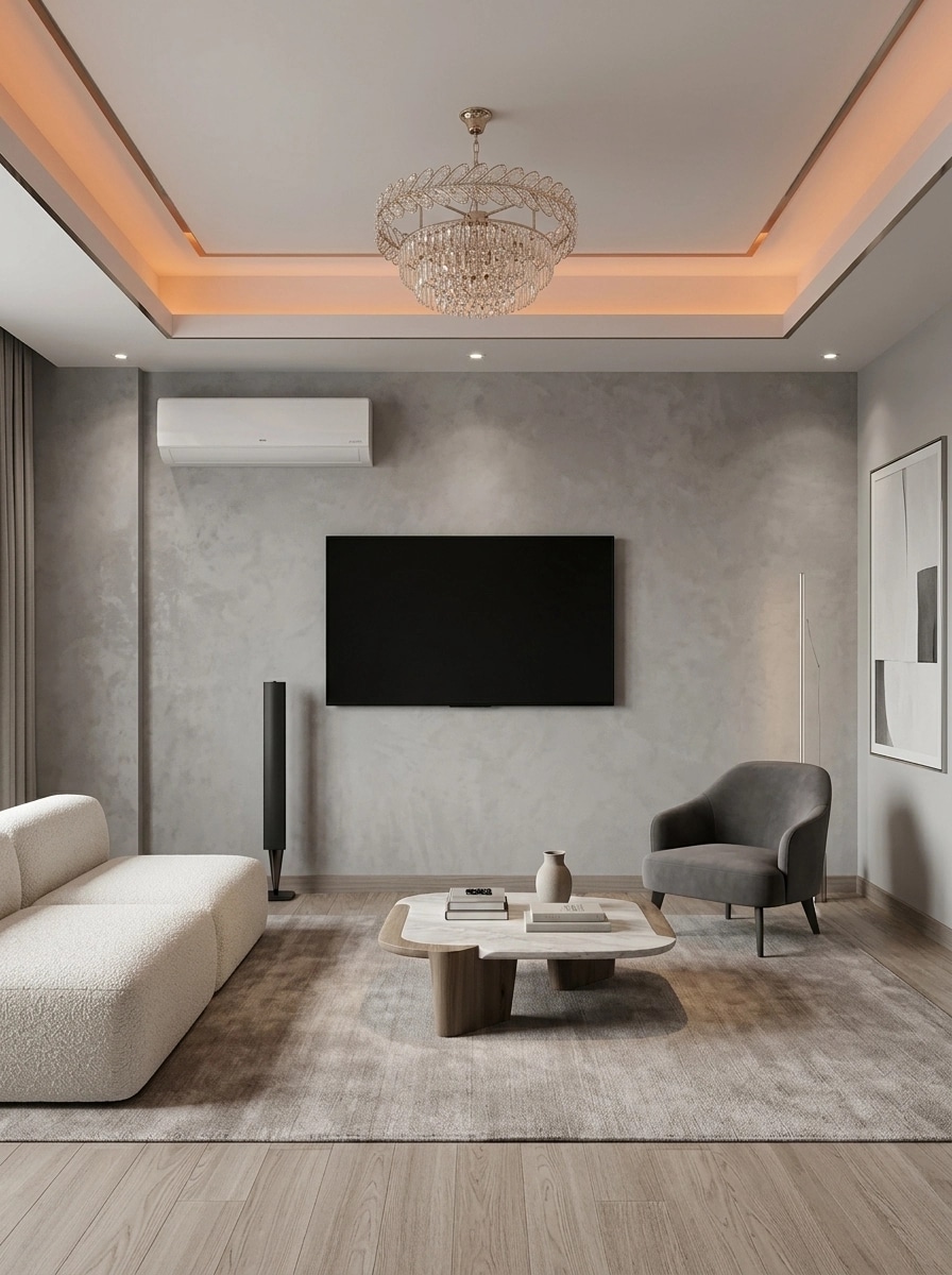 Minimalism Living Room design — interior photo by GenRoom AI