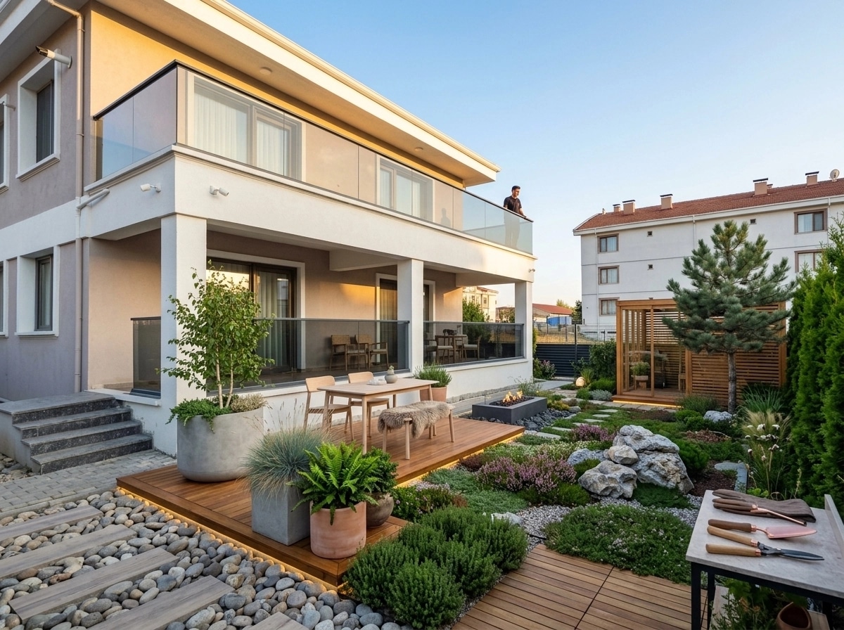 Landschaftsdesign im Scandinavian Garden-Stil — Garten von GenRoom AI