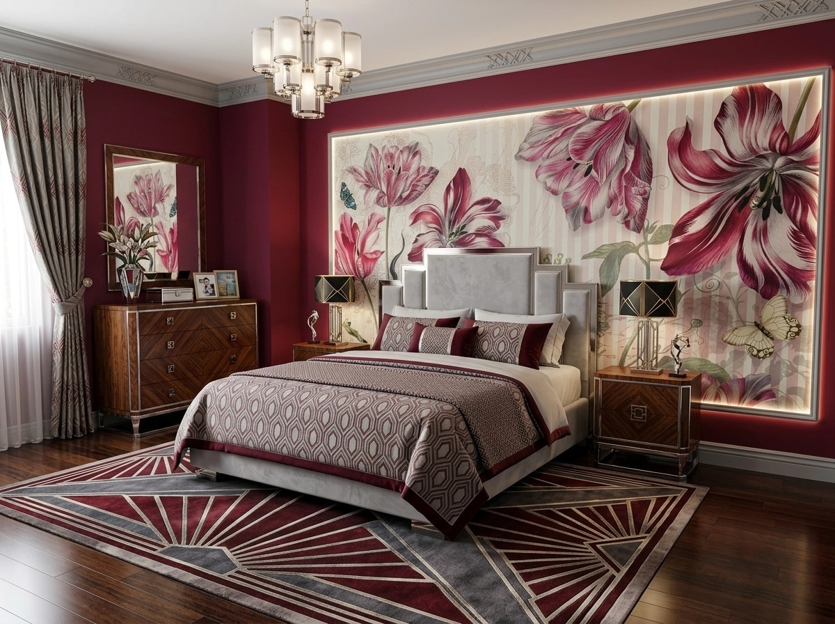 Art Deco Yatak Odası design — interior photo by GenRoom AI