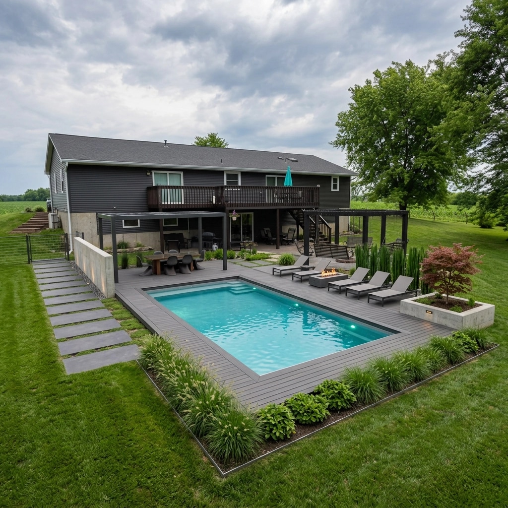 Landscape design in Minimalist Yard style — Yard by GenRoom AI