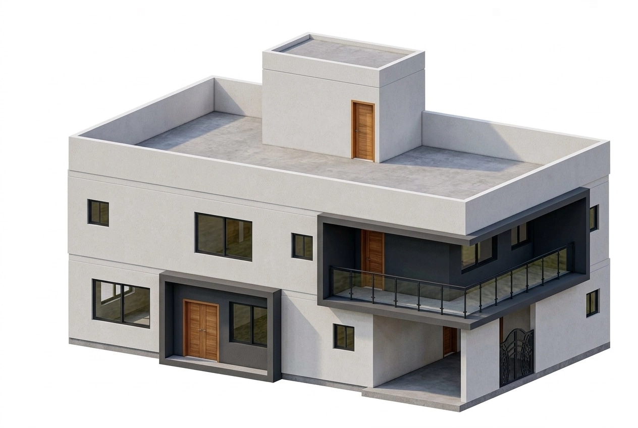 Facade design in Contemporary Facade style — Facade by GenRoom AI
