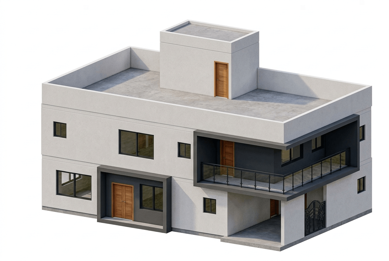 Facade design in Contemporary Facade style — Facade by GenRoom AI