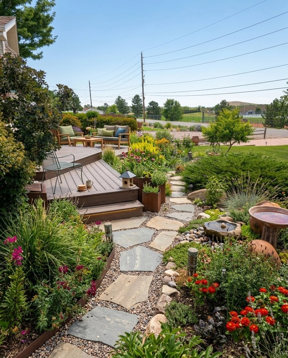 Landscape design in Eco Natural Garden style — Yard by GenRoom AI