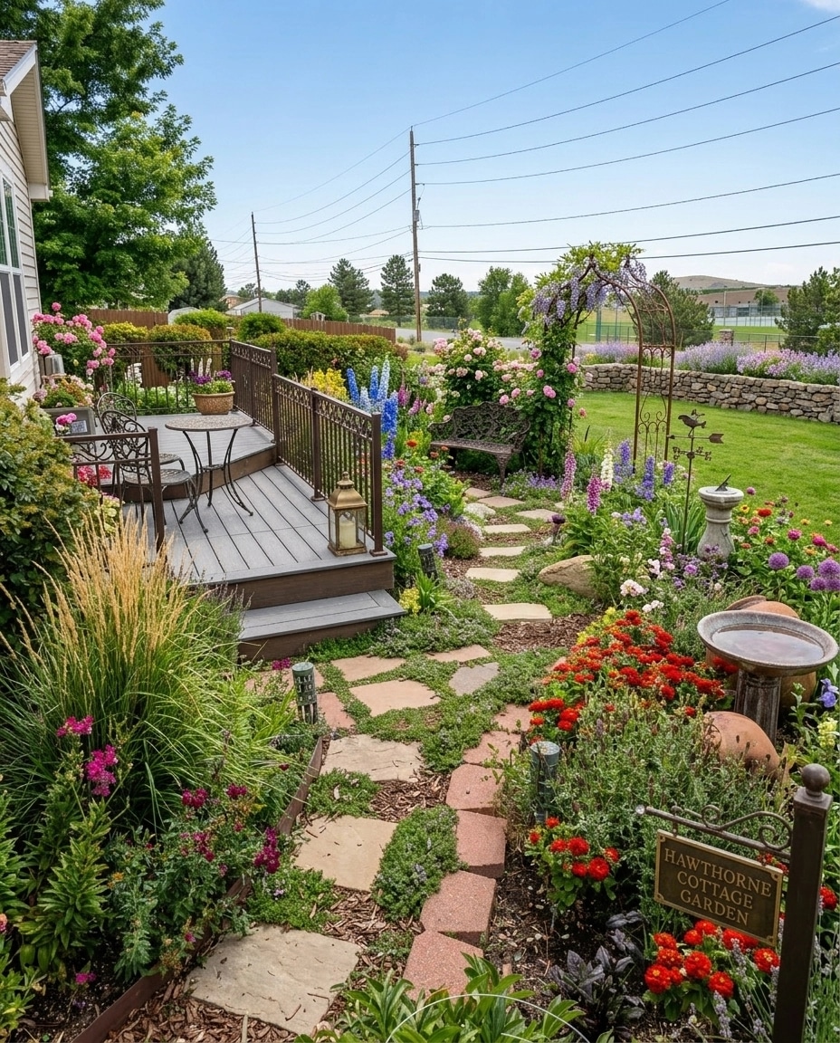 English Cottage Garden Yard design — yard photo by GenRoom AI