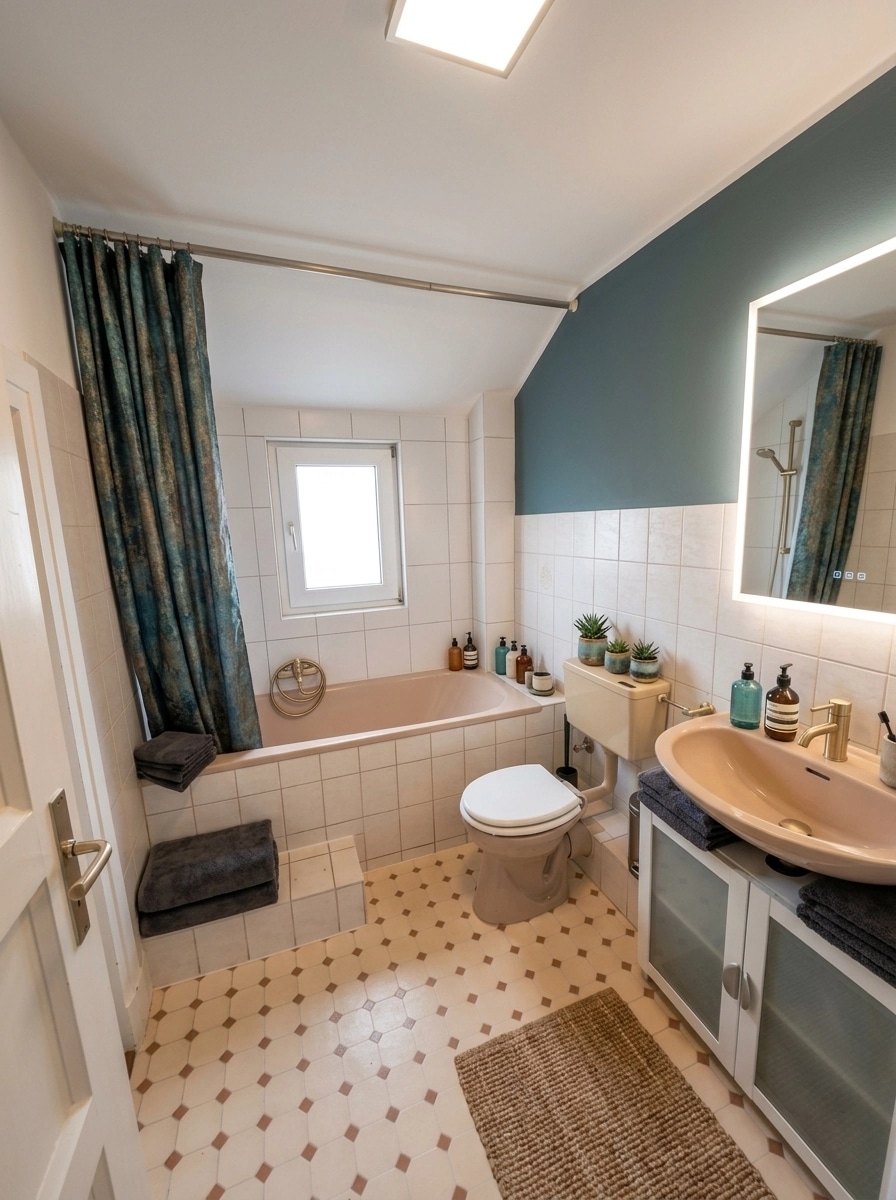 Bathroom interior in Contemporary style — photo by GenRoom AI