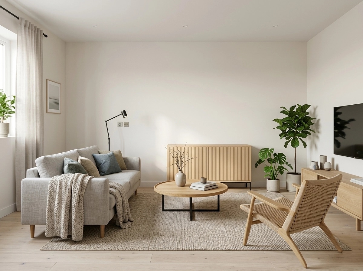 Scandinavian Living Room design — interior photo by GenRoom AI