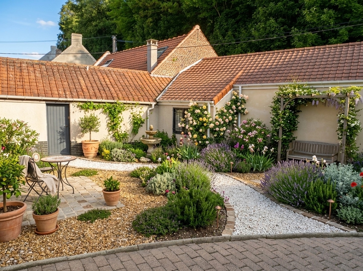 Landscape design in Provence Garden style — Yard by GenRoom AI