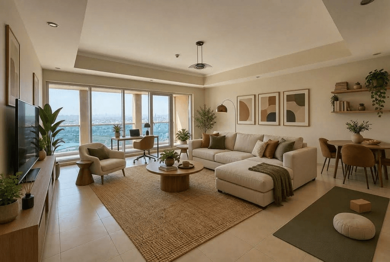 Interior design in Contemporary style — Living Room by GenRoom AI