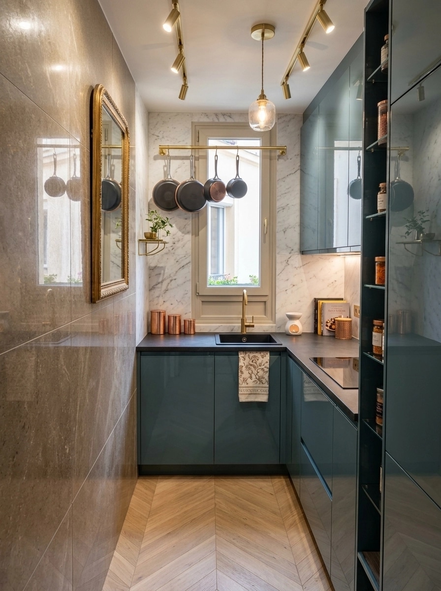 Kitchen interior in Contemporary style — photo by GenRoom AI