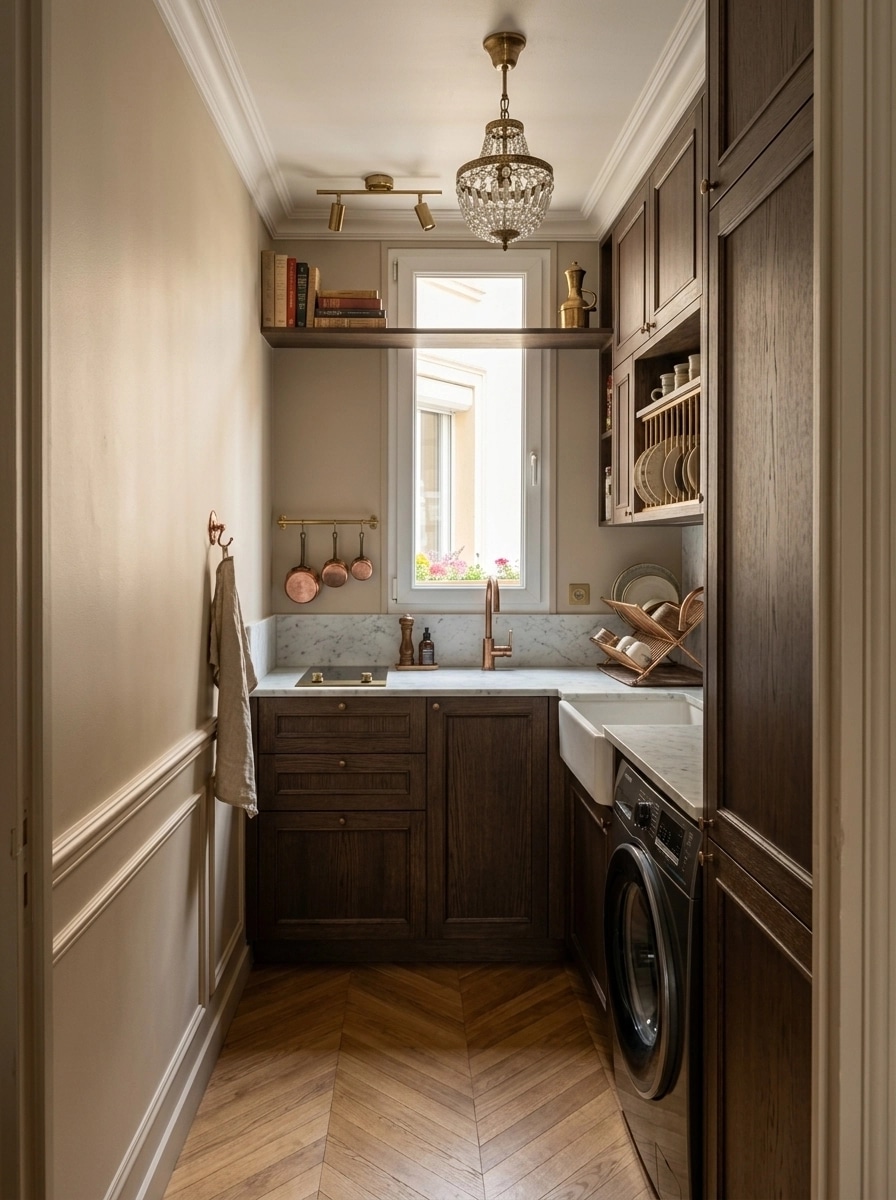 French Parisian Kitchen design — interior photo by GenRoom AI