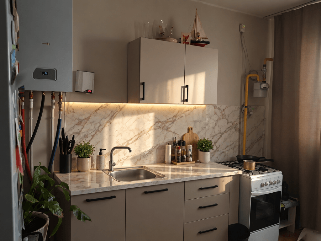 Kitchen interior in no_style style — photo by GenRoom AI