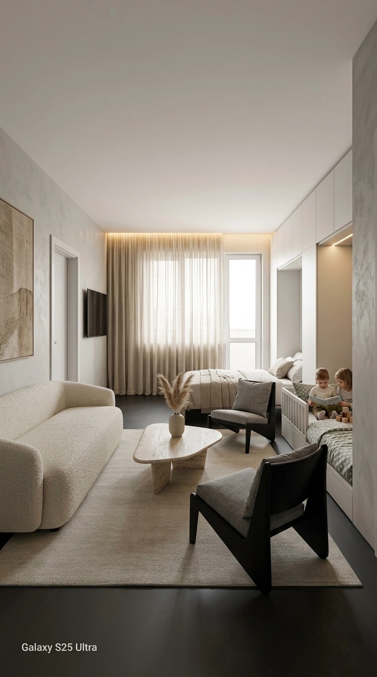 Minimalism Living Room design — interior photo by GenRoom AI