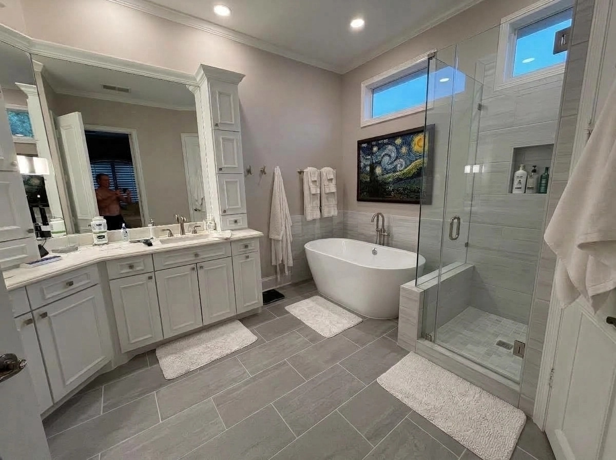Bathroom interior in no_style style — photo by GenRoom AI
