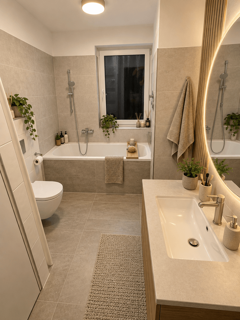 Bathroom interior in no_style style — photo by GenRoom AI