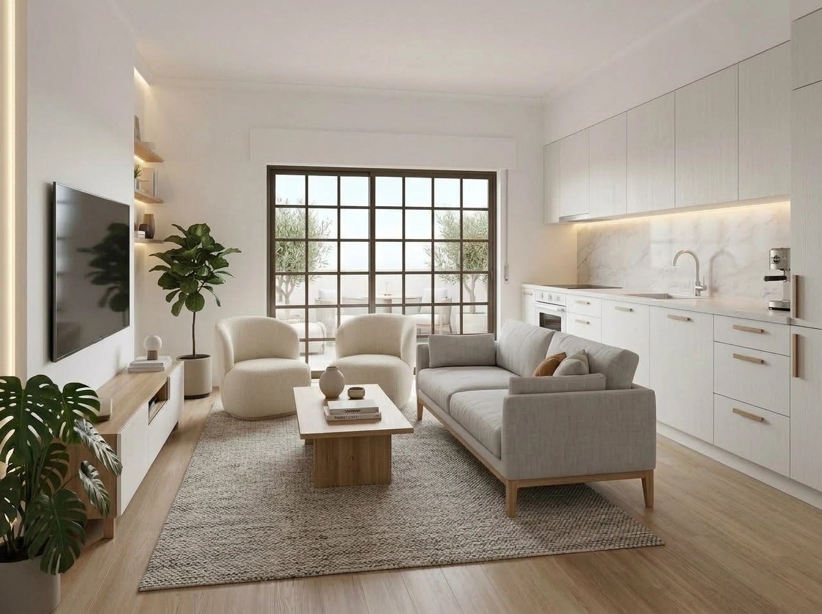 Scandinavian Living Room design — interior photo by GenRoom AI