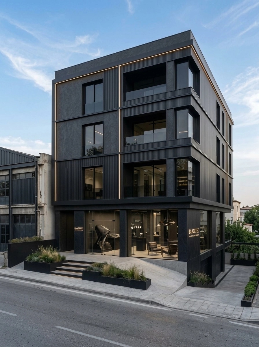 Blacktec Facade Facade design — facade photo by GenRoom AI