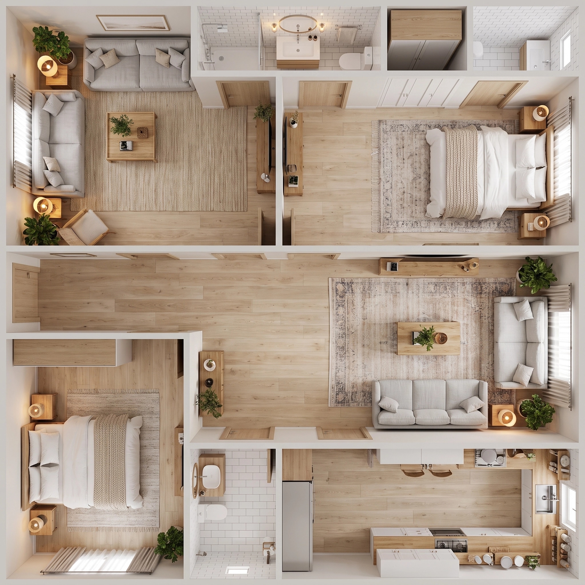 Scandinavian Living Room design — interior photo by GenRoom AI