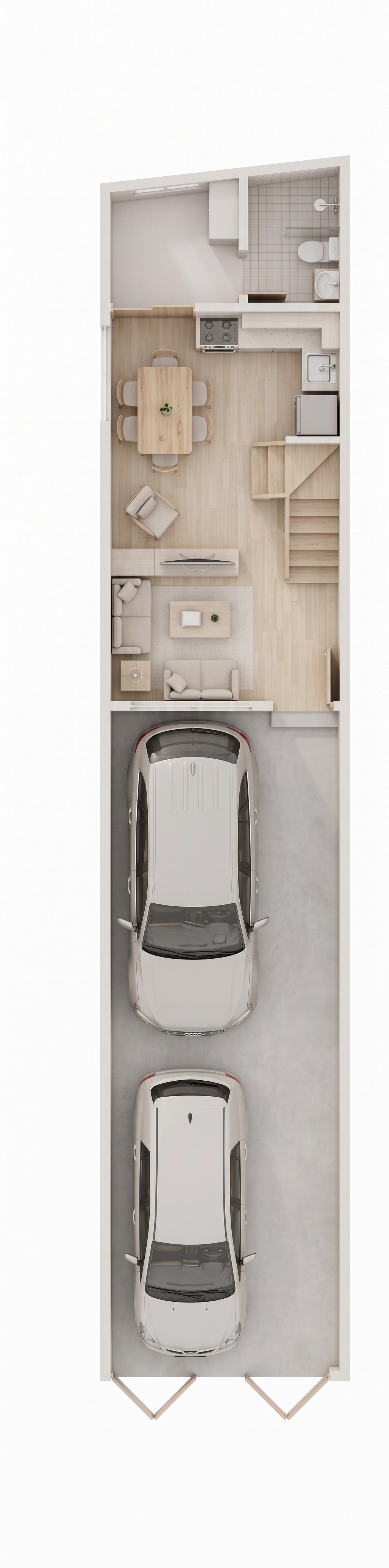 Interior design in Minimalism style — Living Room by GenRoom AI