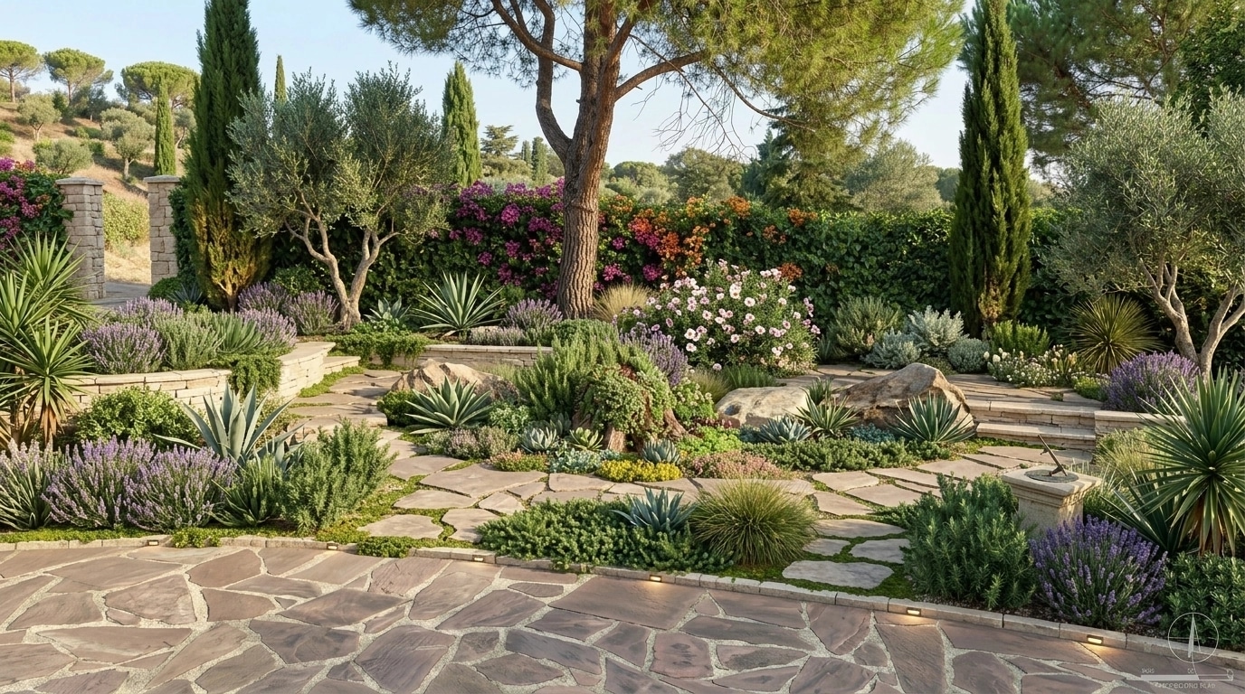 Mediterranean Yard Yard design — yard photo by GenRoom AI