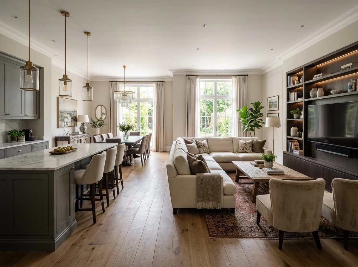 Interior design in Transitional style — Living Room by GenRoom AI