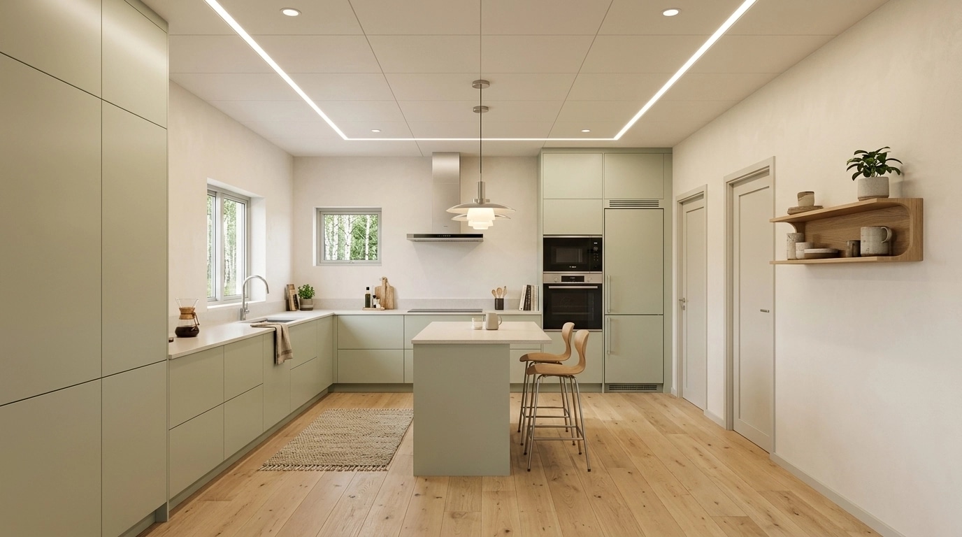 Interior design in Scandinavian style — Kitchen by GenRoom AI