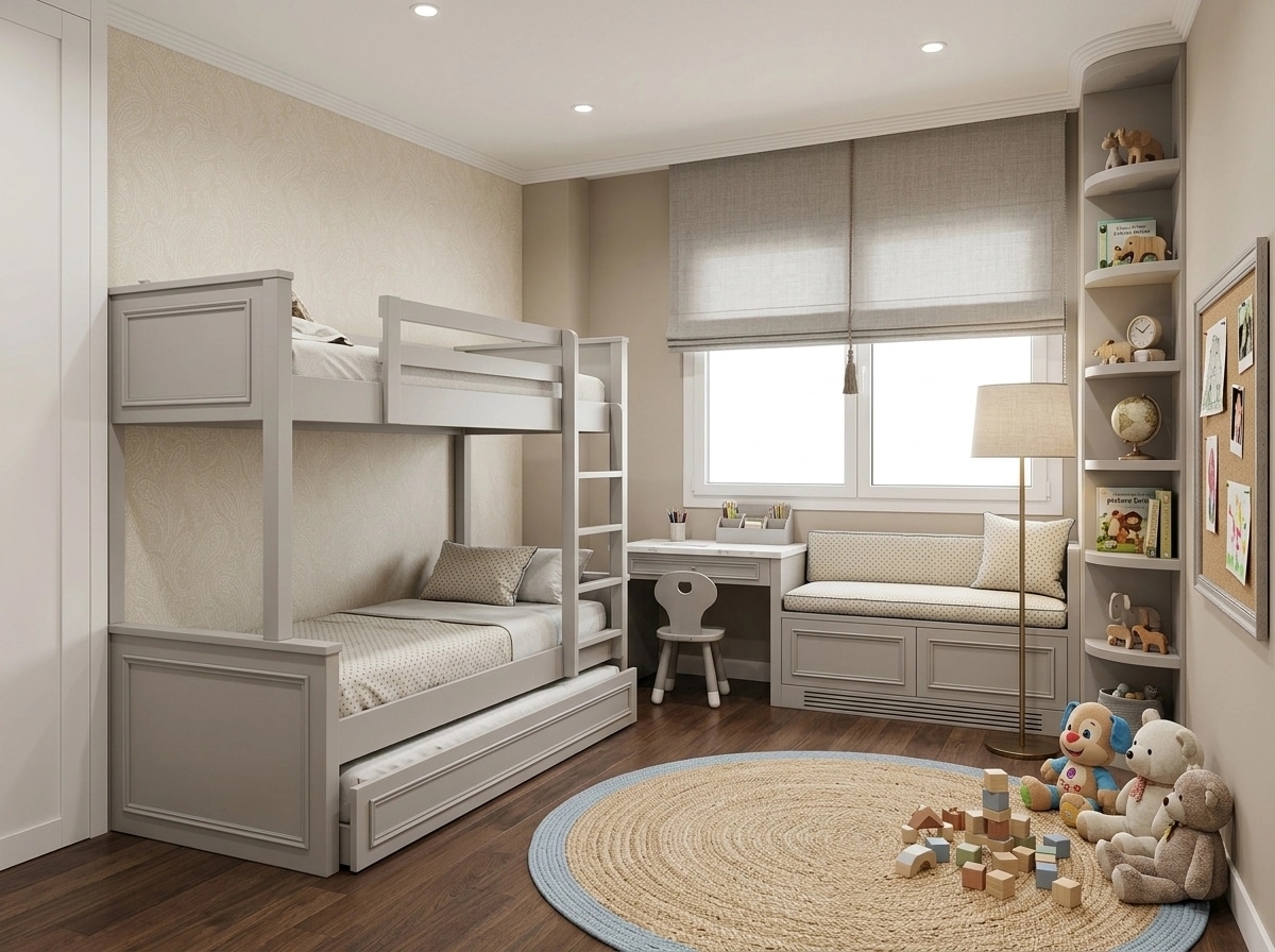 Interior design in Transitional style — Kids Room by GenRoom AI