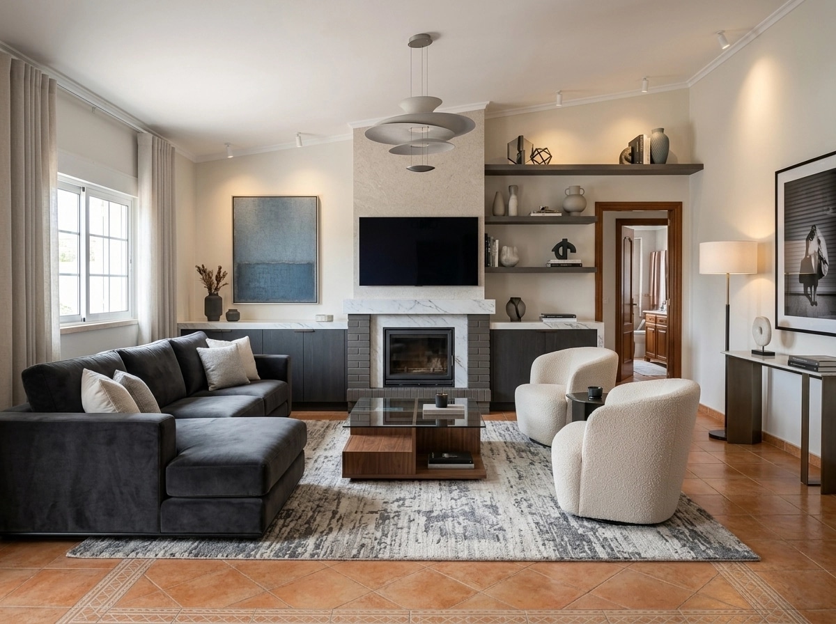 Interior design in Contemporary style — Living Room by GenRoom AI