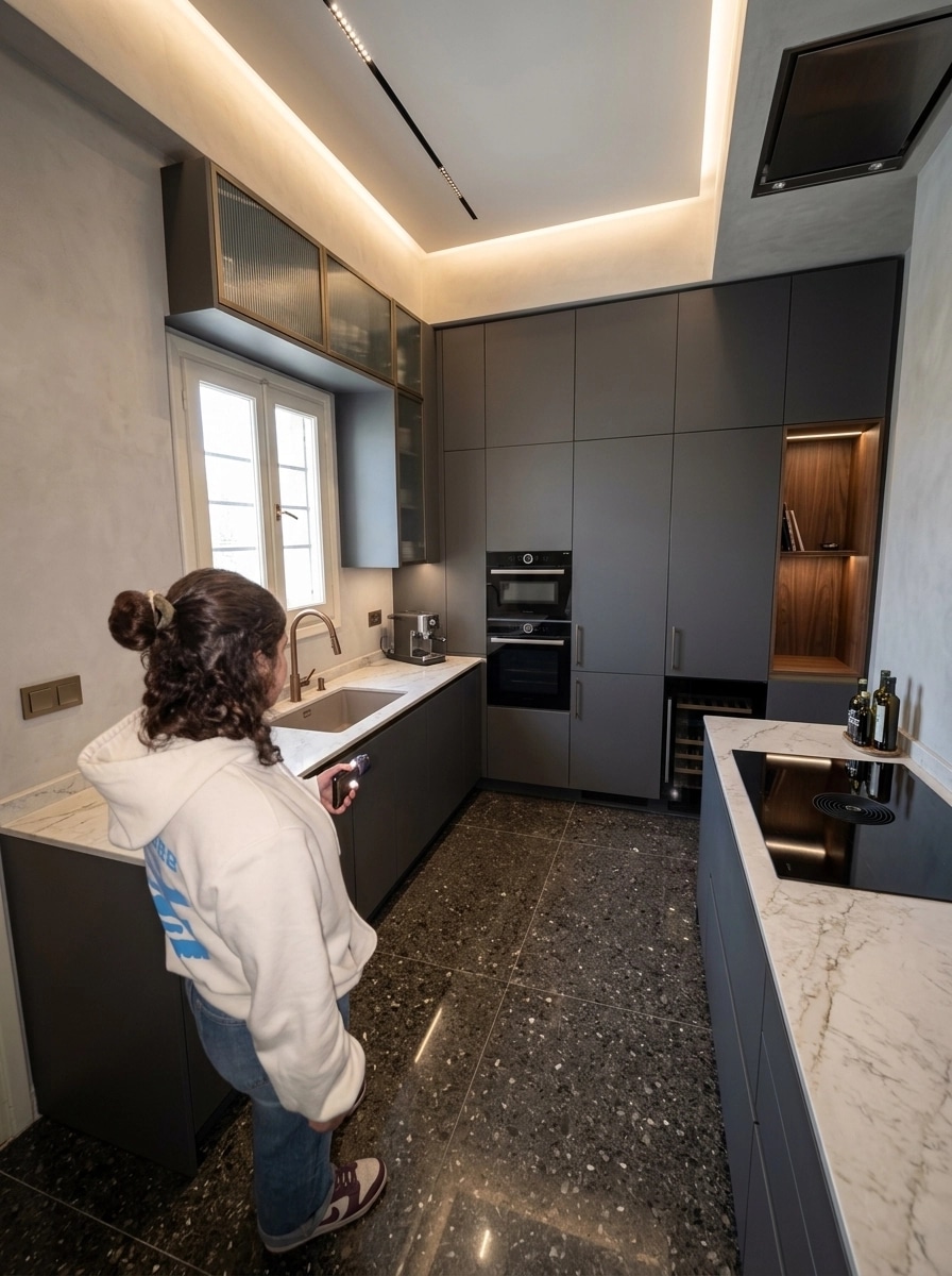 Interior design in Contemporary style — Kitchen by GenRoom AI