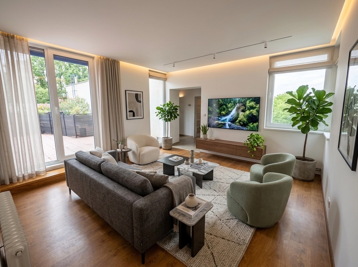 Interior design in Contemporary style — Living Room by GenRoom AI