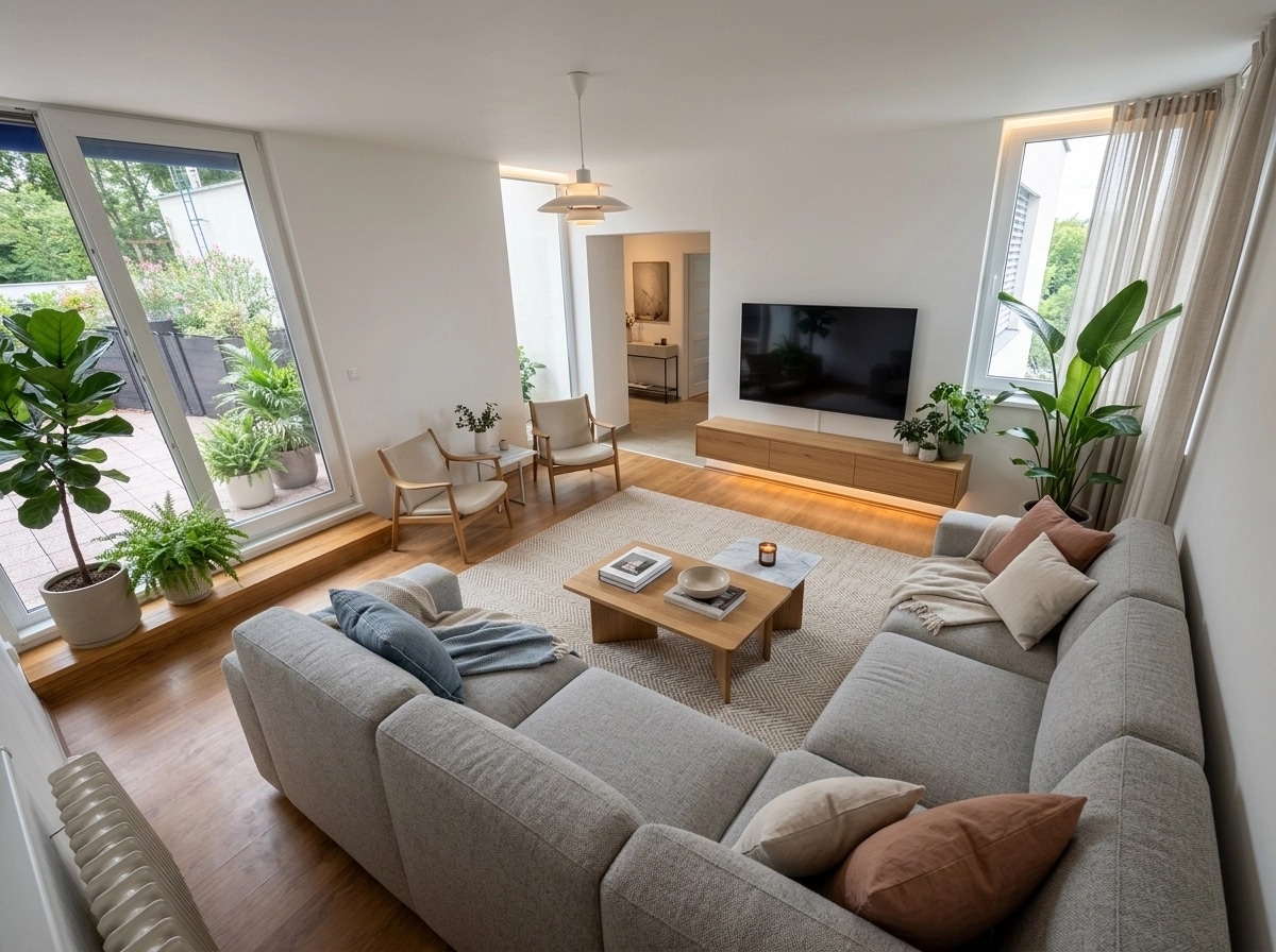 Scandinavian Living Room design — interior photo by GenRoom AI
