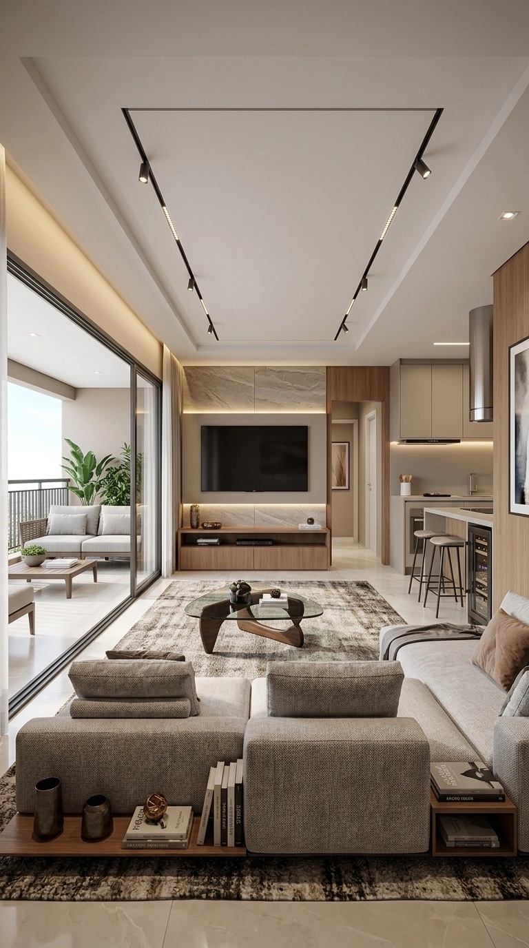 Interior design in Contemporary style — Living Room by GenRoom AI