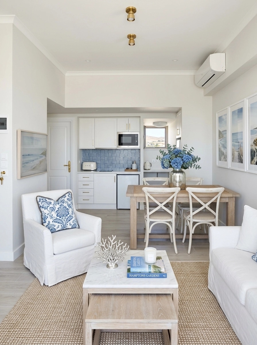 Design de interiores em estilo Coastal / Hamptons — studio por GenRoom AI
