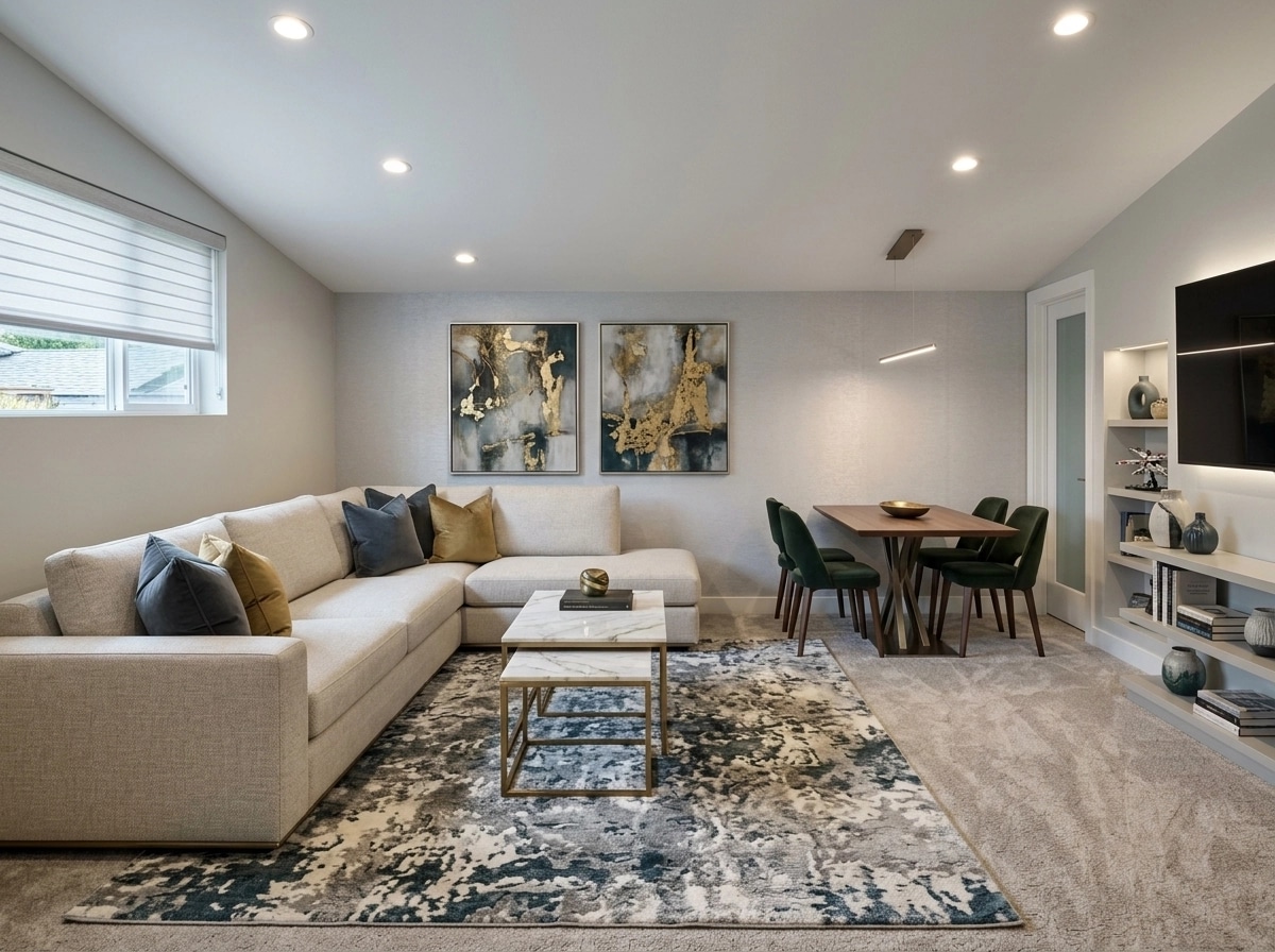 Interior design in Contemporary style — Living Room by GenRoom AI