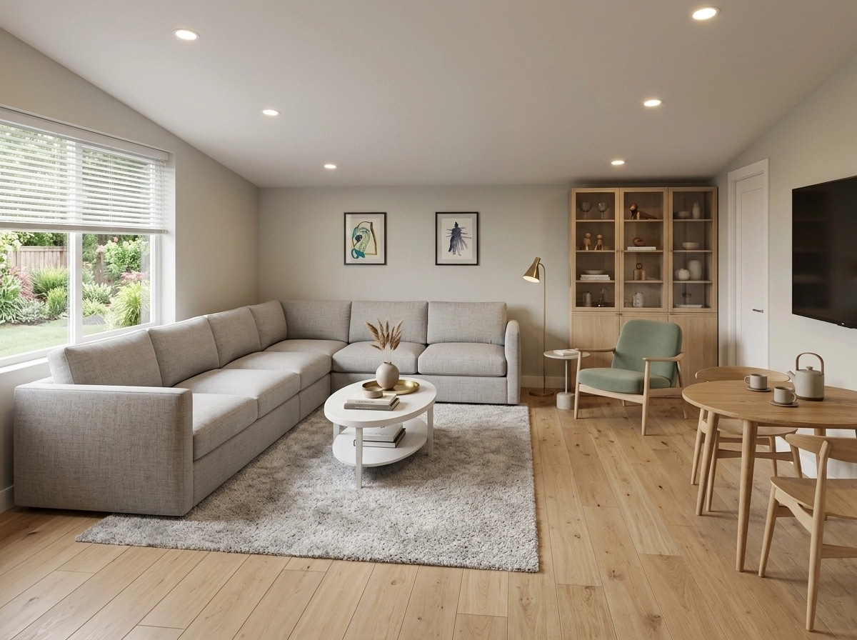 Scandinavian Living Room design — interior photo by GenRoom AI