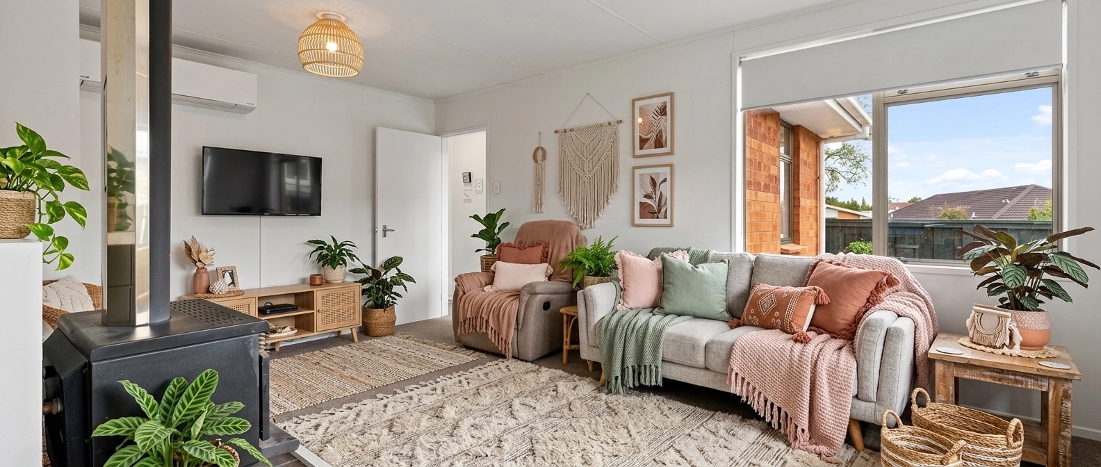 Interior design in Bohemian style — Living Room by GenRoom AI