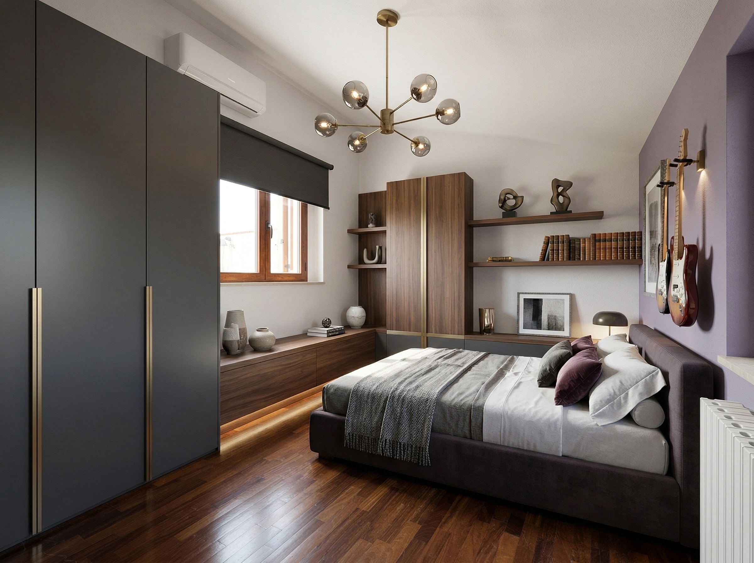 Contemporary Bedroom design — interior photo by GenRoom AI