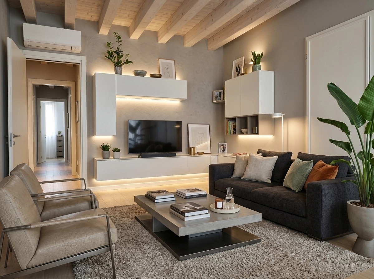 Interior design in Contemporary style — Living Room by GenRoom AI
