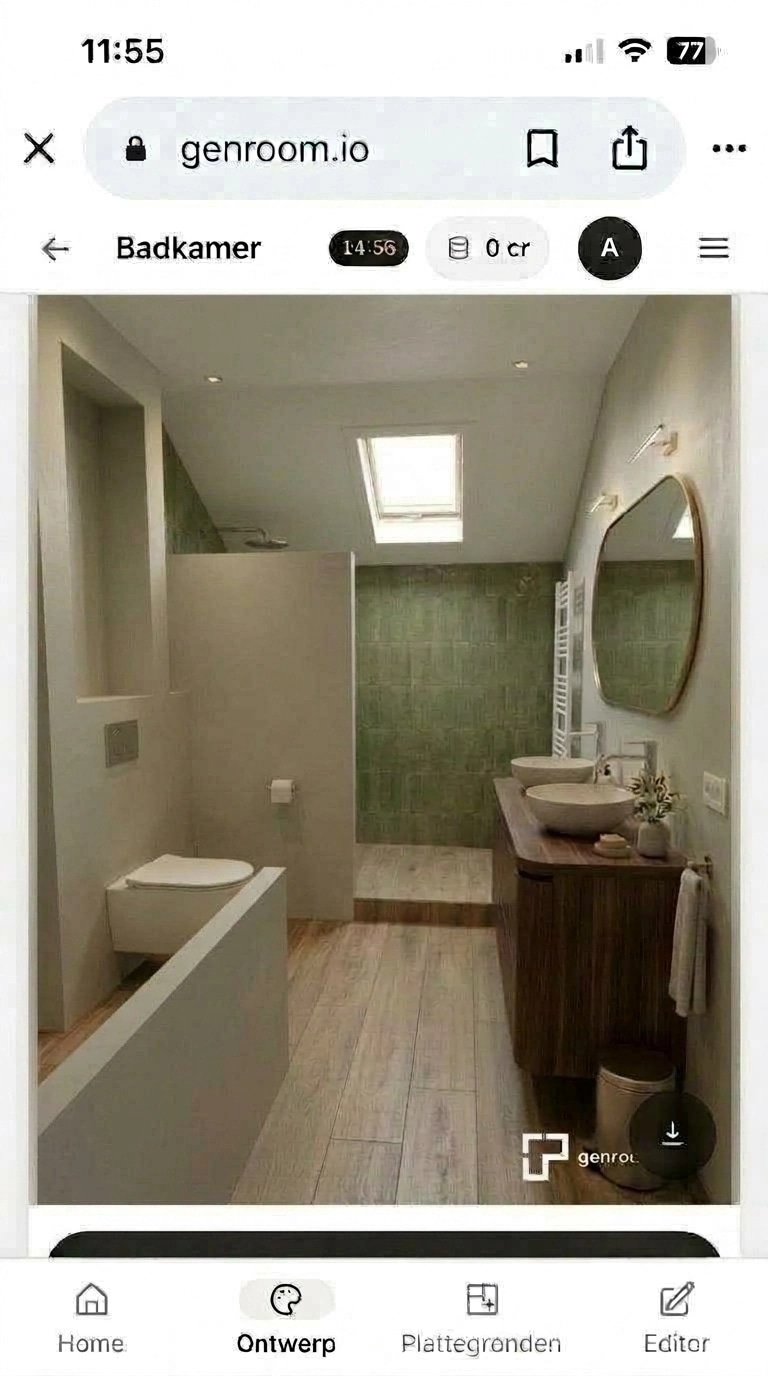 Bathroom interior in no_style style — photo by GenRoom AI
