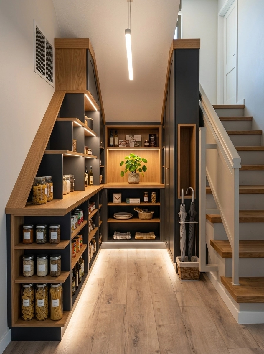 Interior design in Contemporary style — pantry by GenRoom AI