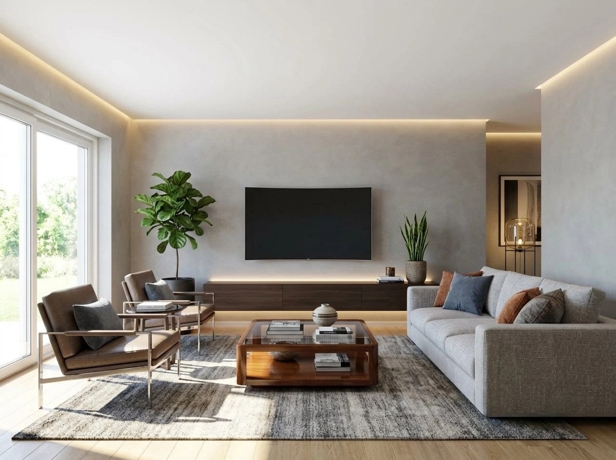 Interior design in Contemporary style — Living Room by GenRoom AI