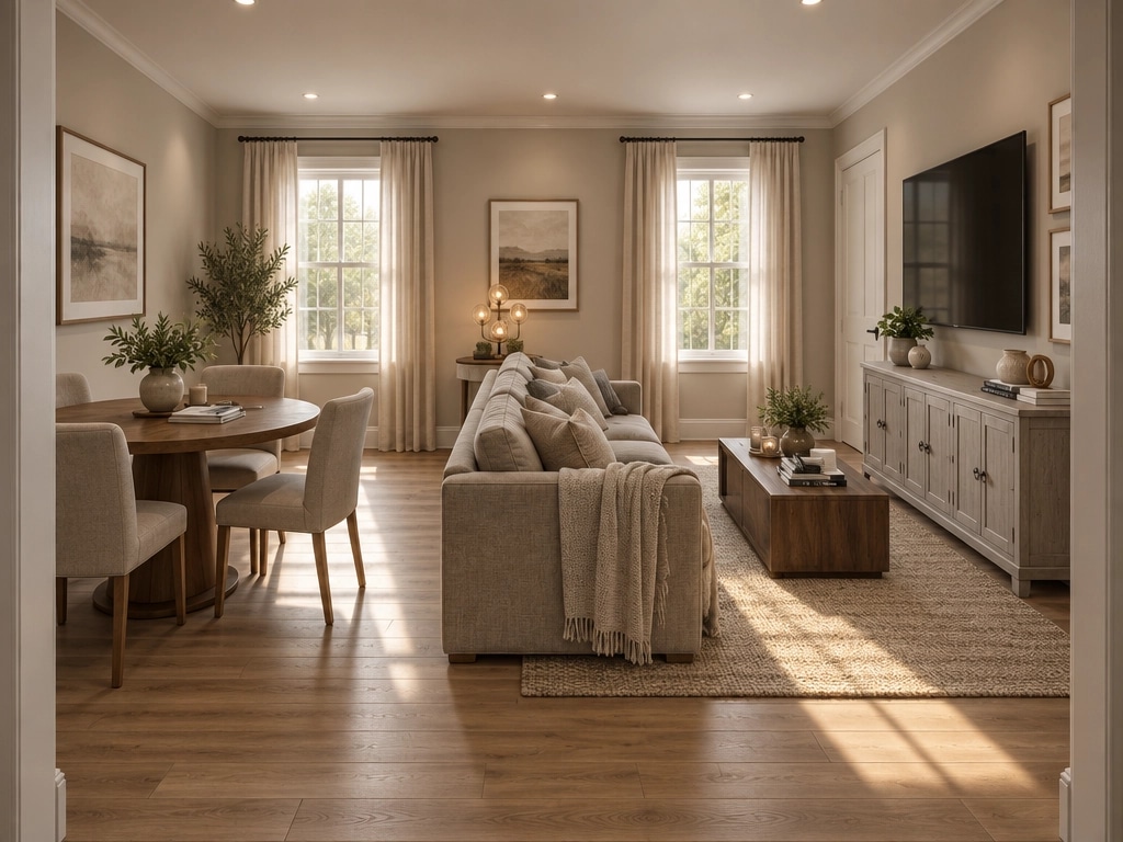 Interior design in Transitional style — Living Room by GenRoom AI