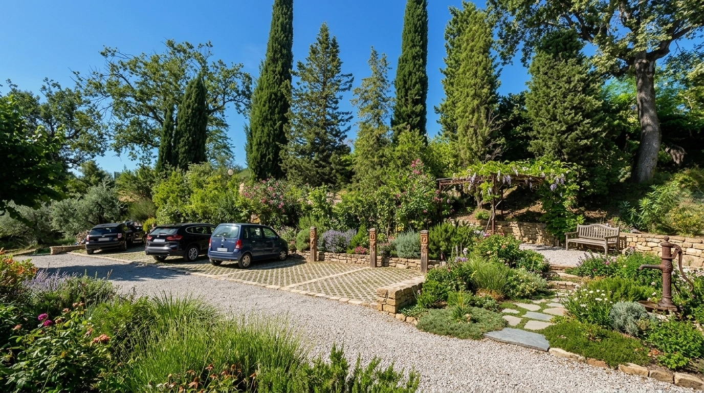 Country Rustic Garden Yard design — yard photo by GenRoom AI