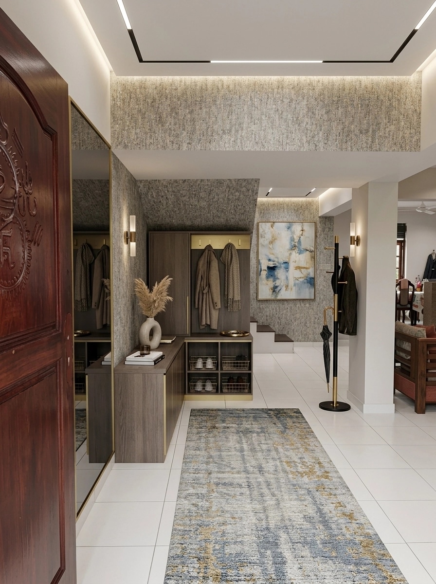Hallway interior in Contemporary style — photo by GenRoom AI