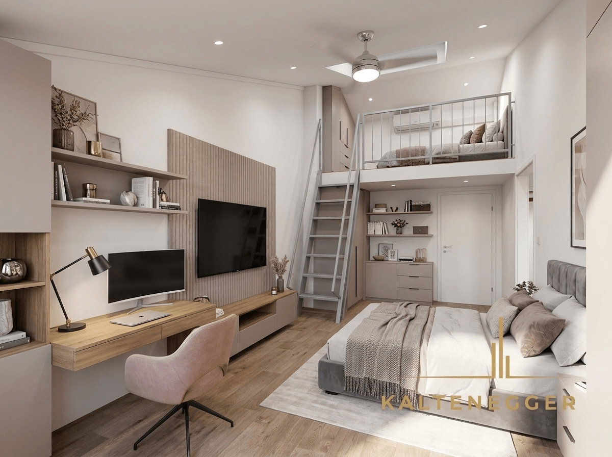 Interior design in Contemporary style — Bedroom by GenRoom AI